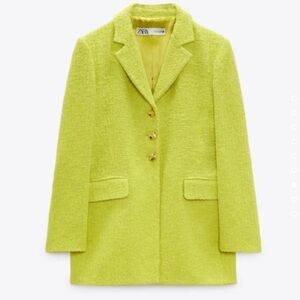 Zara Textured Weave Lime Green
Blazer